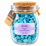 Howlite (Blue) Gemstones Mini Chips Glass Wish Bottle 75mm